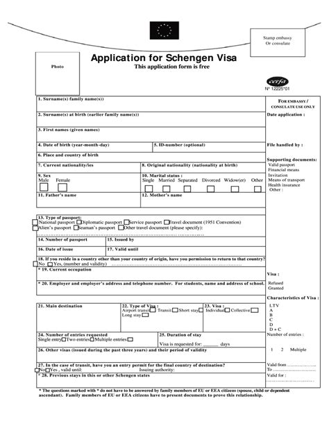 How To Fill Schengen Visa Application Form Online Fill Out And Sign