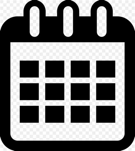 Calendar Icon Png 874x980px Calendar Area Black Black And White