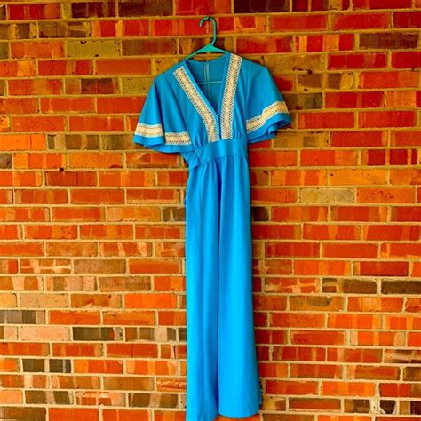 vintage dresses vintage 97s flirr length polyester maxi dress poshmark