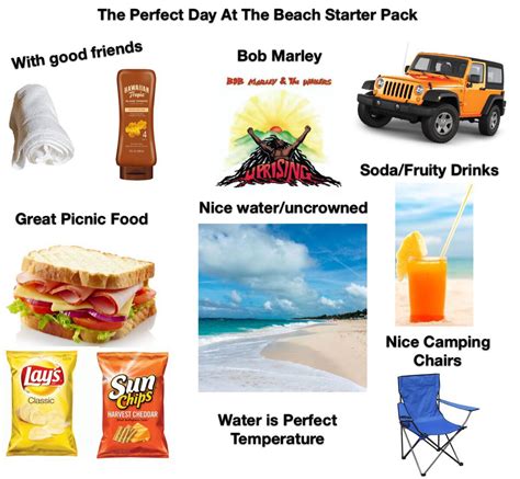 The Perfect Day At The Beach Starter Pack Rstarterpacks