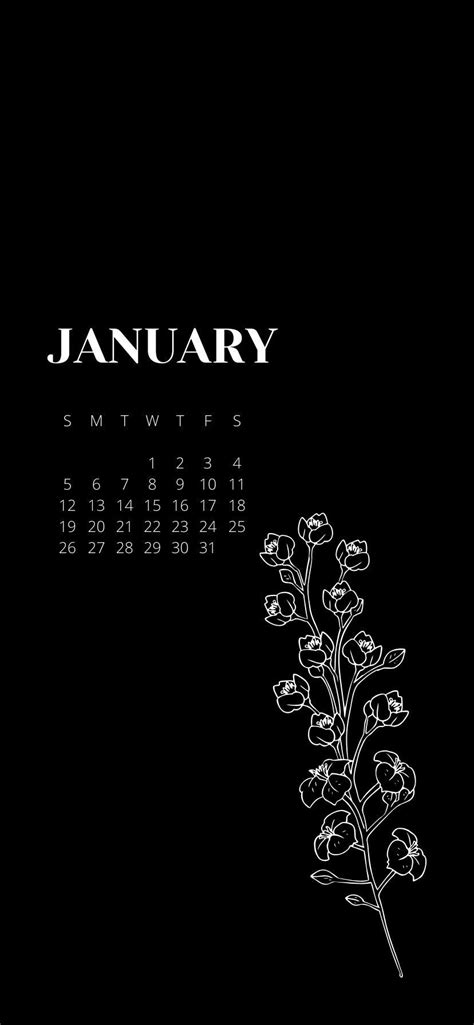 Start The New Year With This Aesthetic January Calendar January