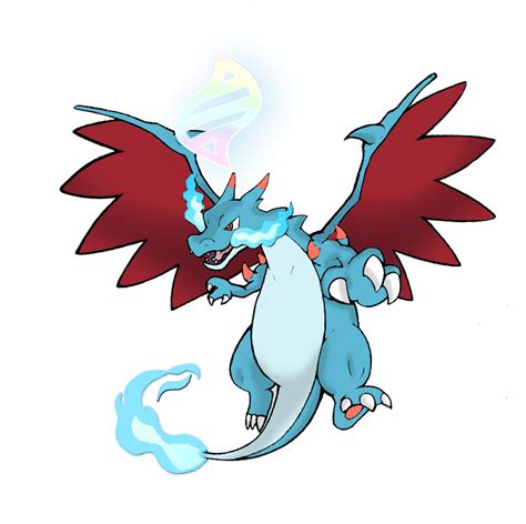 It is vulnerable to rock, electric and water moves. Shiny Mega Charizard X W/ Mega Evolution Symbol Fi by ...
