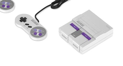 Super Nintendo Entertainment System Classic Edition 3d Model Cgtrader
