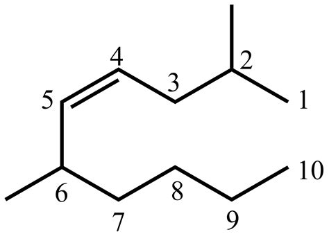 The Correct Structure Of 26 Dimethyl Dec 4 Ene Is
