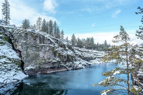 Post Falls Park In Winter Photograph By Matthew Nelson Pixels