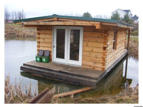 A Floating Log Cabin That Combines Tiny Home Living And Lake House