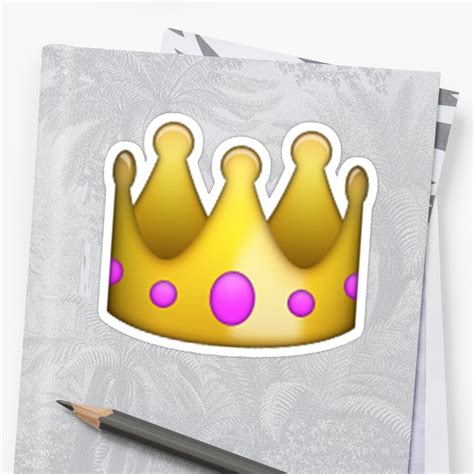 Emoji Crown Stickers By Emoji Redbubble