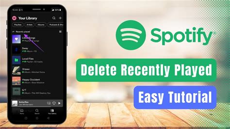 How To Delete Spotify Recently Played History Youtube