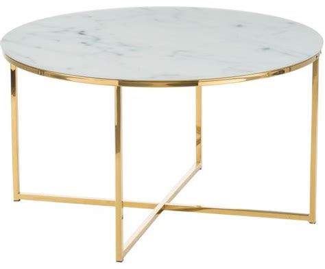 Designer couchtisch mit marmorplatte, rund oder elliptisch; Glas Tisch in Marmor-Optik >> WestwingNow
