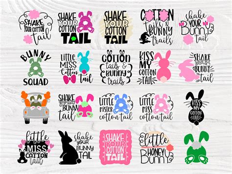 Easter Bunny SVG Shake your Bunny Tail Svg Cotton Tail Svg | Etsy