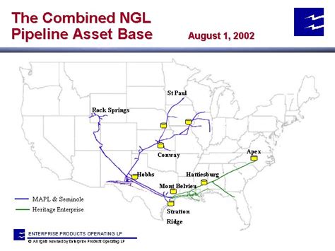 The Combined Ngl Pipeline Asset Base August 1 2002mapl