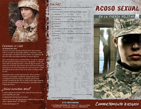 Spanish Sexual Harassment In The Military Risky Behavior Pamphlet