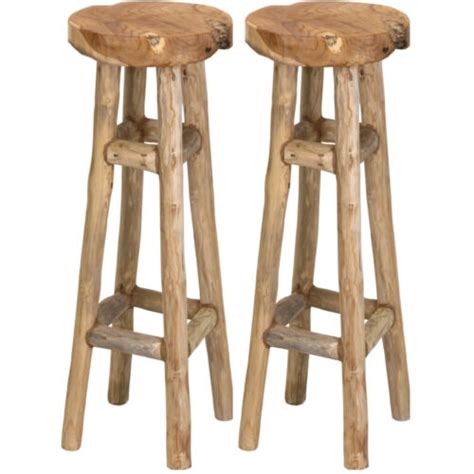 2x barhocker barstuhl küchenhocker bistrohocker hocker bar stuhl teak j370 ebay