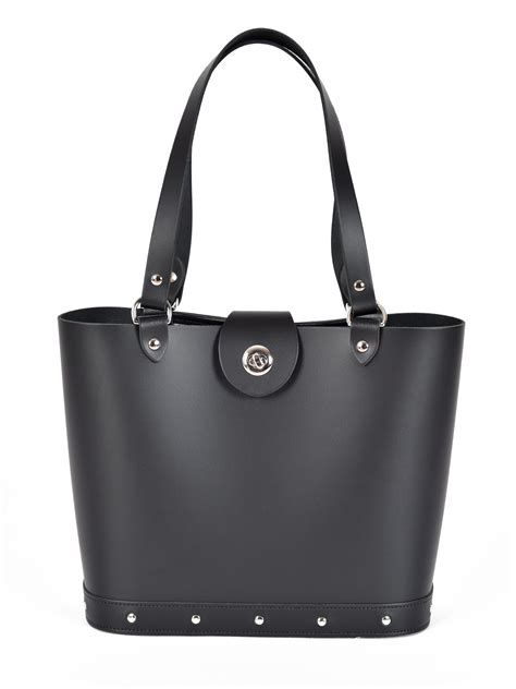 Arizona Bucket Black Leather Handbag From Vivien Of Holloway