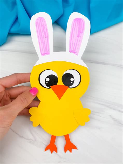 Easter Chick Craft For Kids Free Template