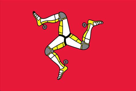 3x5 Poly Flag Of Isle Of Man