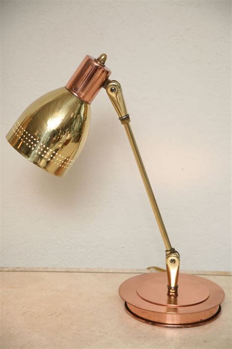 50 S Copper And Brass Desk Lamp At 1stdibs