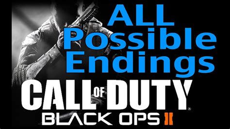 Call Of Duty Black Ops 2 All Possible Endings Youtube