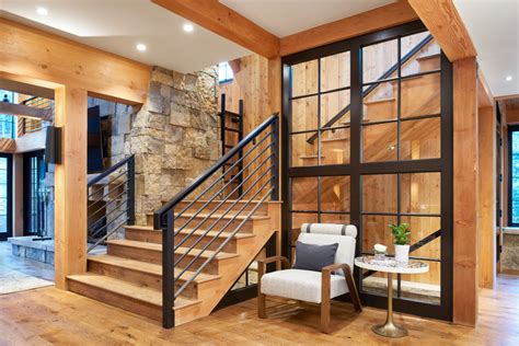 572 Beeler Place Rustic Staircase Denver By Pinnacle Mountain
