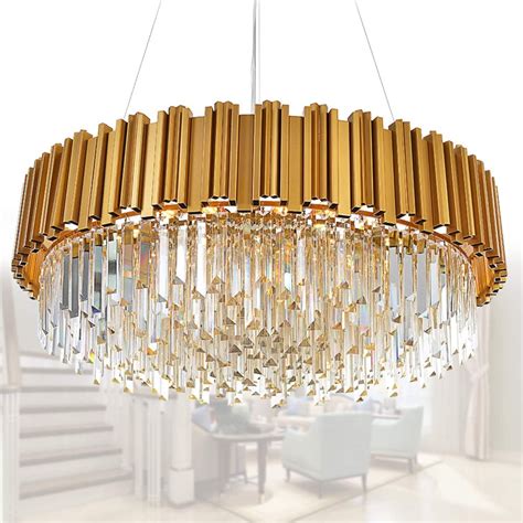 Meelighting Raindrop Gold Modern Crystal Chandelier Lights Luxury