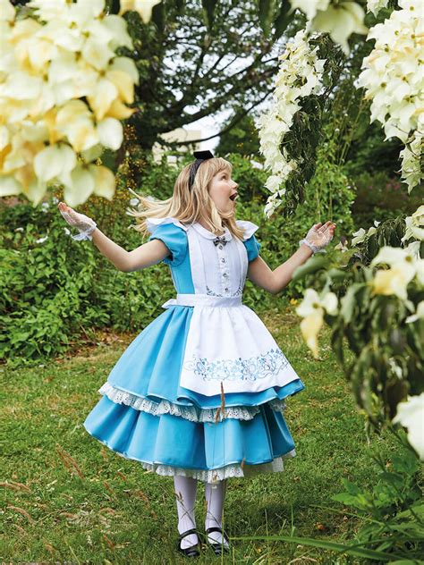 Alice In Wonderland Premium Costume For Girls Chasing Fireflies
