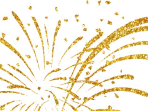 Gold Firework New Year Fireworks Transparent Hd Png Download