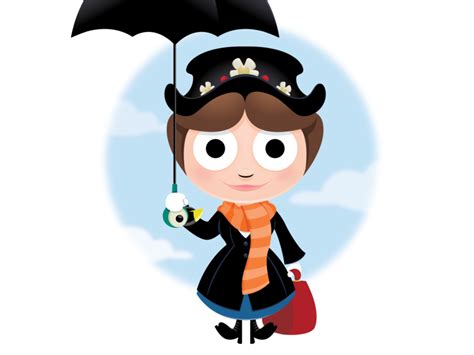 Mary Poppins Illustration By Matthew J Luxich Dribbble Dribbble