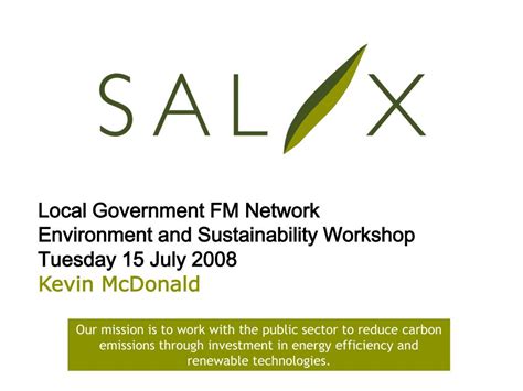 Ppt Local Government Fm Network Environment And Sustainability