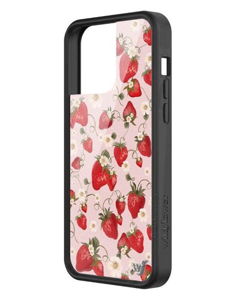 Strawberry Fields Iphone 14 Pro Max Case Wildflower Phone Cases Pink