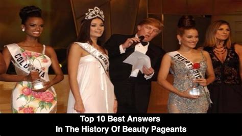 Top Best Answers In The History Of Beauty Pageant Youtube