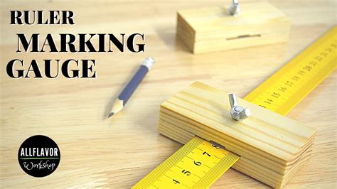 How To Make A Ruler Marking Gauge Woodworking Marking Tools Youtube