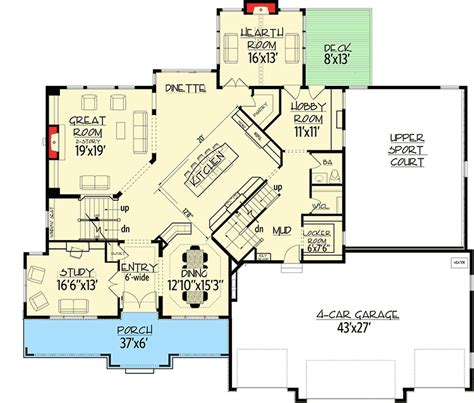 Big Daddy Sports Court House Plan