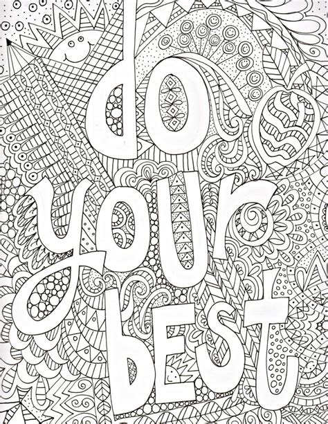 Anxiety Stress Relief Coloring Book For Adults 98 Pages Etsy