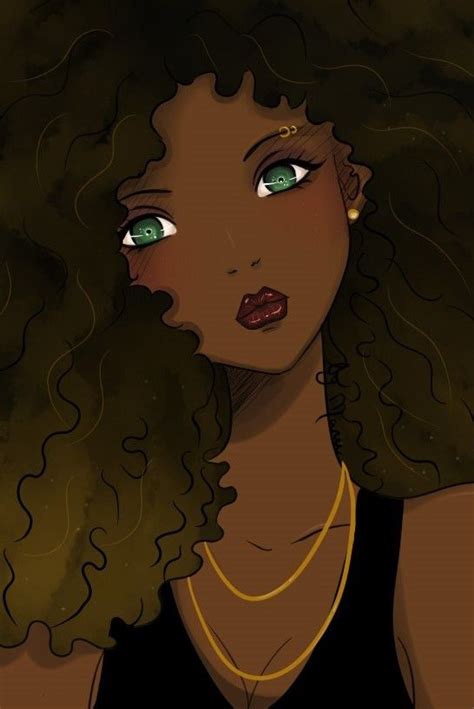 African Anime Afro Girl Anime Girl