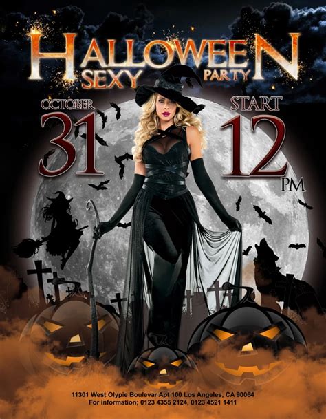 30 Best Halloween Flyer And Invitations In 2021 Free Psd Templates