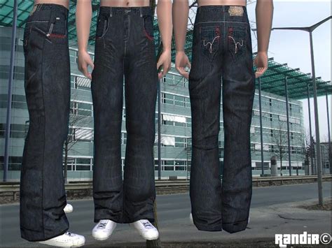 Mod The Sims Hipnotz Jean Baggy Pants For Male Sims