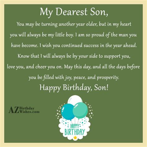 Birthday Wishes For My Son Get More Anythinks