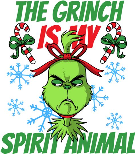 Download HD The Grinch Is My Spirit Animal - Grinch Transparent PNG png image