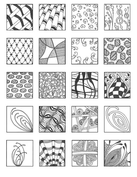 Noncat 10 Zentangle Patterns Tangle Patterns Zentangle Designs