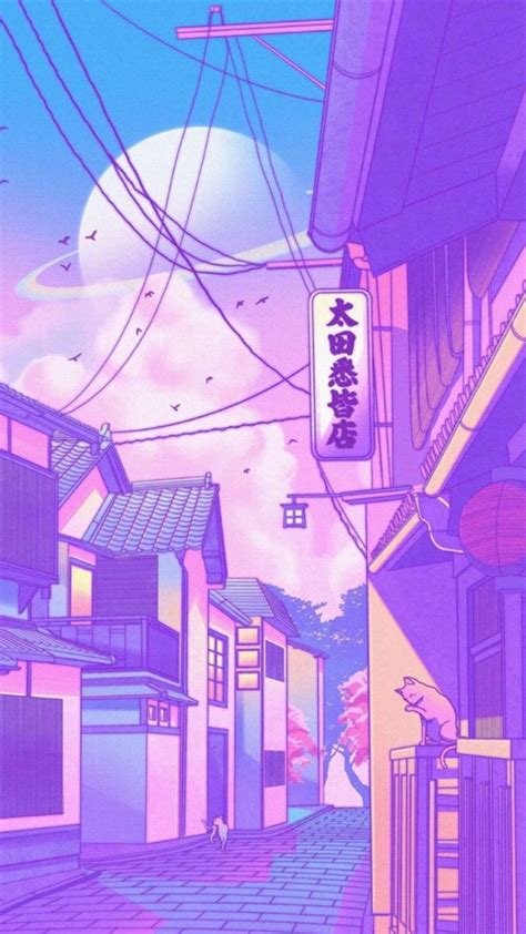 Purple Japan Aesthetic Wallpaper Pin By Mikayla C On Cartoon