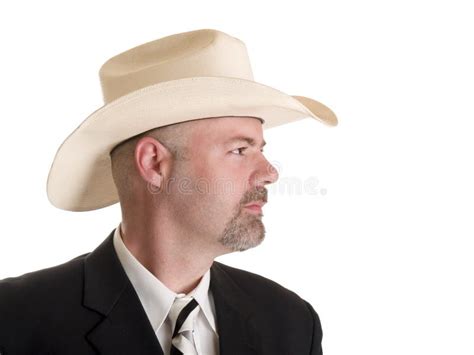 Man With Cowboy Hat Stock Image Image Of Isolated Stetson 1233027