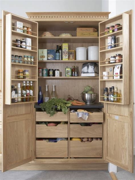 Building your own base cabinets means you can easily modify the widths and depths of each cabinet box to fit your kitchen layout and usage. 24 Beautiful And Functional Free Standing Kitchen Larder Units That Make Your Cooking Simple ...