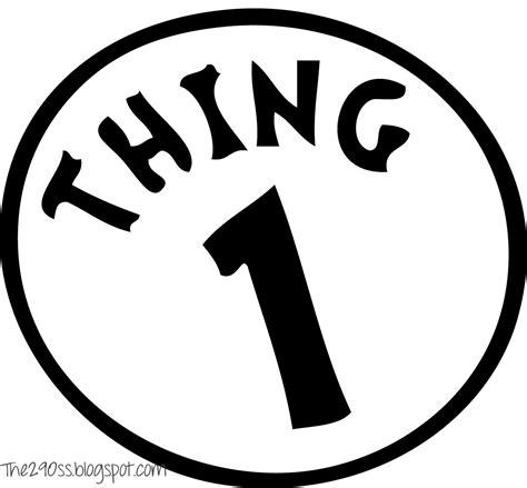Thing 1 And Thing 2 Free Printable Template - Free Printable