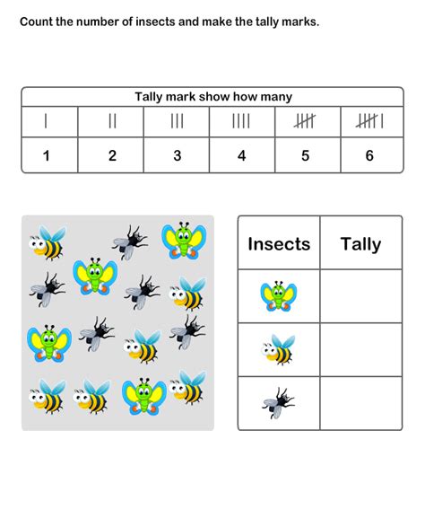 Tally Chart Worksheets For Kids Activity Shelter Tally Mark