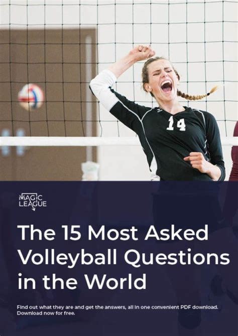 ebook the 15 most asked volleyball questions in the world magic league