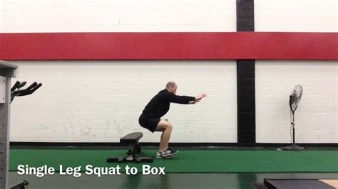 Single Leg Squat To Box Youtube