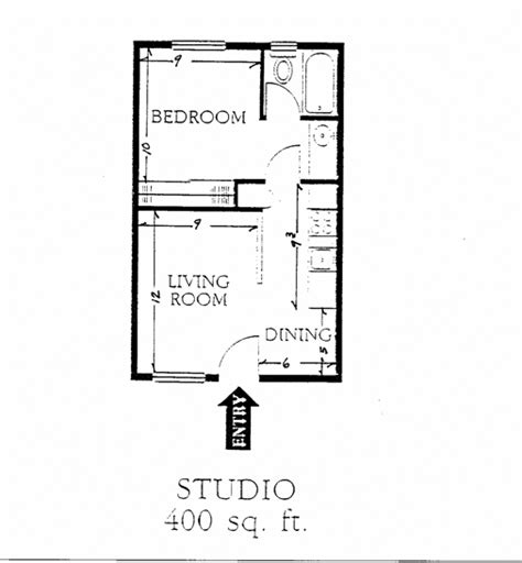 Studio Apartment Floor Plans Lend Help Desgin A 400 Sq Ft Apartment