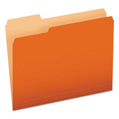 Colored File Folders 13 Cut Tabs Letter Size Orangelight Orange