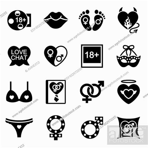 Vector Sex Icon Set On White Background Stock Vector Vector And Low