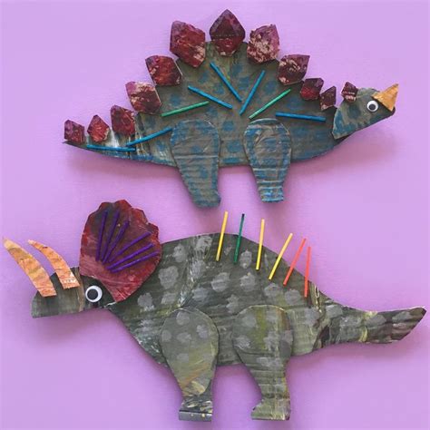 A warm welcome to rainy day mum, your hub of ideas and inspiration for kids' activities, learning, crafts, and tasty treats they can cook themselves. DINOSAUR COLLAGE (With images) | Fun crafts for kids ...